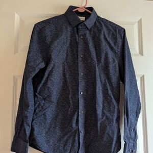 C2 by Calibrate Navy Patterned Casual Shirt